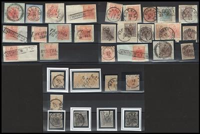 ,gestempelt - Partie Lombardei meist Ausg. 1850 u.a. auch etwas Abstempelungen, - Briefmarken