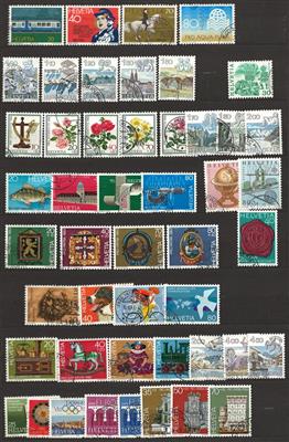**/*/gestempelt - Partie Schweiz mit etas Liechtenstein, - Briefmarken