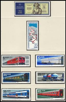 **/gestempelt - Sammlung DDR 1973/1990 postfrisch und gestempelt, - Briefmarken