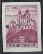 ** - Österr. Bauten 20 .- S (Melk) (ANK. Nr. 1114 y) ungezähnt, - Briefmarken