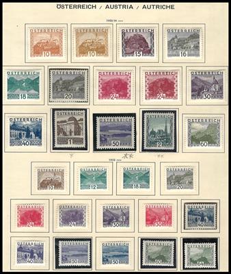 * - Schöne Sammlung Österr. Ausgabe 1851/1961 mit Porto-u. Telegrafen-bzw. Zeitungsstempelm., - Briefmarken