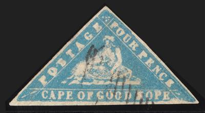 gestempelt - Kap der Guten Hoffnung Nr. 6 a (Holzschnitt), - Briefmarken