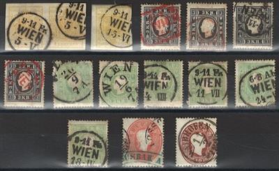 gestempelt - Kl. Partie Österr. Monarchie ca. 1850/61, - Briefmarken