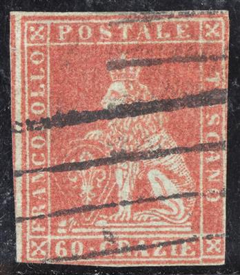 gestempelt - Toskana Nr. 9y (60 Grazie) sehr farbfrisch, - Briefmarken