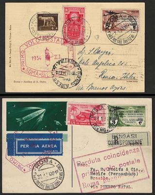 Poststück - Italienisch Cyrenaica (Cirenaica), - Briefmarken