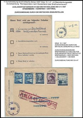 Poststück - Österr. 1945/46 - Brief - Briefmarken