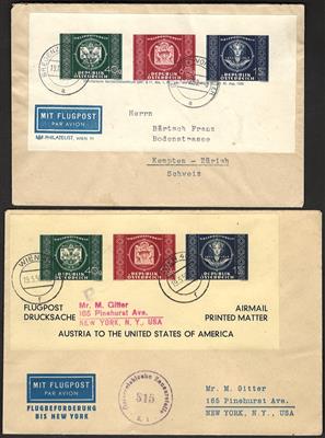 Poststück - Österr. 1949/50 - 2 UPU - Briefmarken