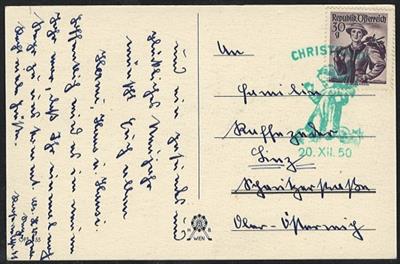 Poststück - Österr. Christkindl - Stempelsammlung aus 1950/2020 auf Briefen oder Karten, - Briefmarken