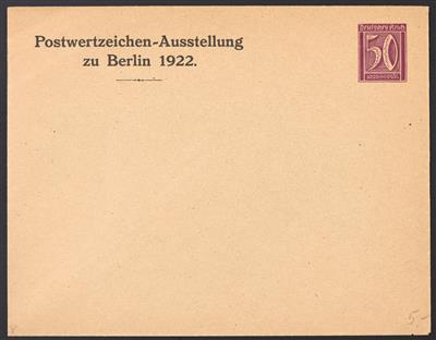 Poststück - Partie Ganzsachen D.Reich 1873-1924, - Briefmarken