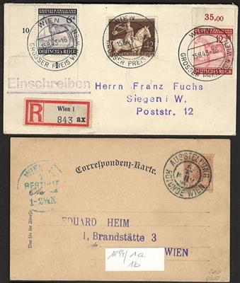 Poststück - Partie Sonderstempelbelege Österr. ab Monarchie incl. "Ostmark", - Briefmarken