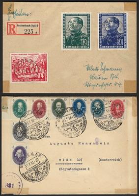 Poststück - Reichh. Partie meist FDCs DDR, - Briefmarken