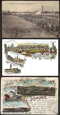 Poststück - Tschechosl. Partie Ansichts- u. Propaganderkarten - Briefmarken