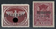 **/* - D. Feldpost Nr. 12 I ** u. 9 *, - Briefmarken
