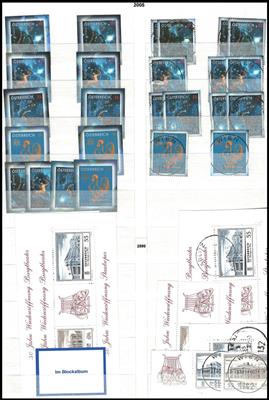 **/gestempelt/Briefstück - Neu-Österr. div. Euro-Marken 2002/2011 - meist doppelt bzw. mehrf. meist gute Erh., - Francobolli