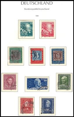 gestempelt - Sammlung BRD 1949/1974, - Briefmarken