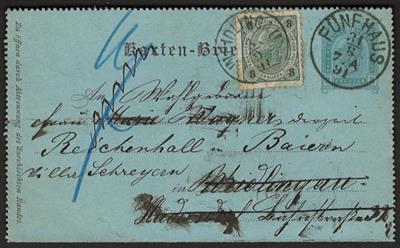 Poststück - Österreich 17 Belege der Ausg. 1890 mit Entw. aus WIEN-FÜNFHAUS, - Známky