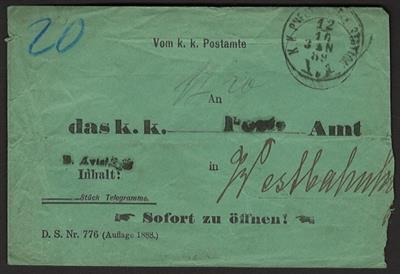 Poststück - Österreich 1837/1889 - 6 unfrankierte Belege aus dem Bereich WIEN-FÜNFHAUS, - Známky