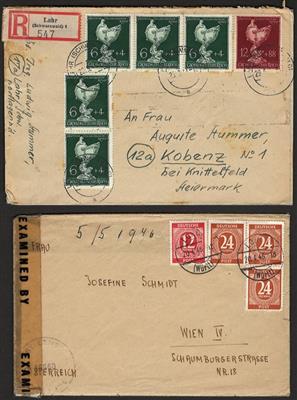 Poststück - Partie Belege meist D.Reich, - Briefmarken