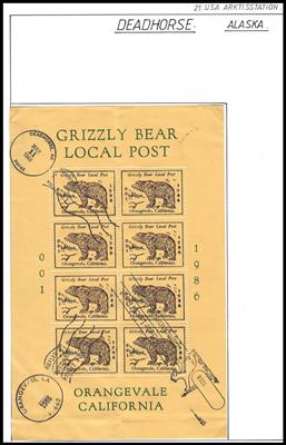 Poststück - USA - Sammlung Poststücke Alaska, - Briefmarken