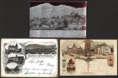 Poststück - Partie AK Steiermark u. a. mit Erlafsee - Mariazell - Graz - Gleichenberg - Lafnitz etc., - Stamps