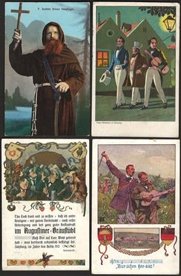 Poststück - Partie Motivkarten u. a. mit Künstler - Musiker - Glückwunsch - kirchliche Motive, - Motiv- und Ansichtskarten