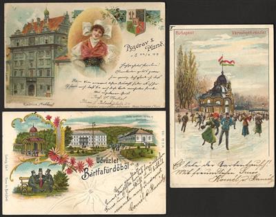 Poststück - Partie osteuropa u. a. mit Neschwitz - Wegstädtl - Pilsen- Bielitz - Pressburg - Budapest etc., - Stamps