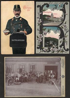 Poststück - Sammlung AK KALTENLEUTGEBEN u. a. mit Handlung Karl Kunde - Buchstabenkarte - Gruss aus - Lithos etc., - Francobolli