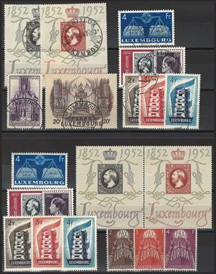 **/gestempelt - Sammlung Luxemburg 1945/2000 - meist ** UND gestempelt gesammelt, - Briefmarken