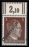 ** - Österr. (8) hellbraun mit Plattenfehler "Punkt im h" postfr. Oberrandstück, - Stamps