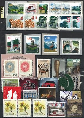 ** - Österr. - Partie EURO - NEUHEITEN (FRANKATURWARE) - Sammlung 2002/2018 und ein klein wenig aus 2019, - Stamps
