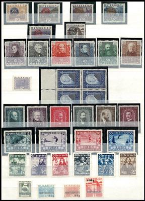 **/*/(*) - Sammlung Österr. 1918/2001, - Briefmarken