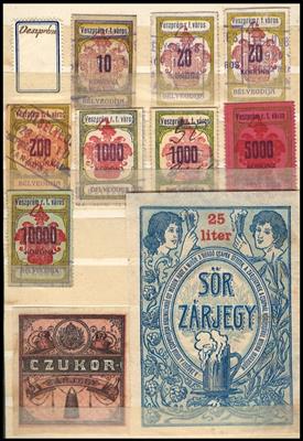 gestempelt/Briefstück/*/(*) - Partie Fiskalmarken meist Ungarn ab Monarchie mit ein wenig Österr., - Stamps