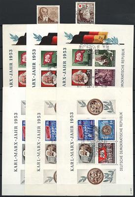 gestempelt/**/* - Partie DDR ab 1949 mit etwas Sowjet. Zone, - Briefmarken
