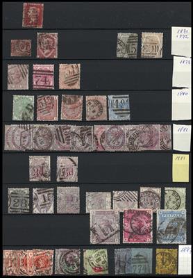 gestempelt - Sammlung Großbrit. ab ca.1870, - Stamps