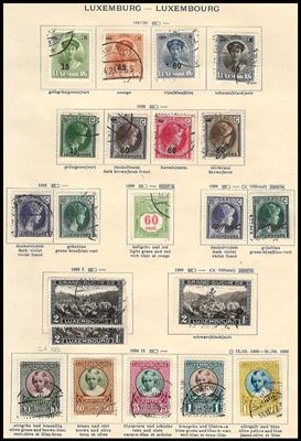 gestempelt/*/** - Sammlung Luxemburg ca. 1852/2000, - Stamps