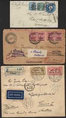 Poststück/Briefstück - Partie Poststücke meist Indien, - Briefmarken