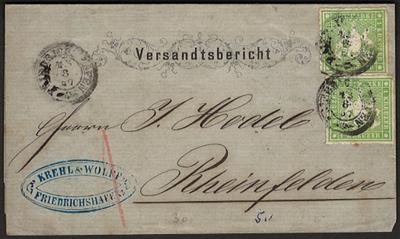 Poststück/gestempelt - Partie Dubl. u. Belege D.Reich u. tlw. altd. Staaten, - Briefmarken