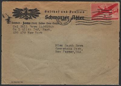 Poststück - Österr. 1945 - US Feldpost in Tirol - 4 Feldpostbelge - Feldpostbrief ab APO 44 in IMST vom 16.5. 1945, - Známky