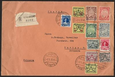 Poststück - Partie Poststücke Europa u. Übersee u.a. mit D.Reich -Vatikan - Albanien etc., - Briefmarken