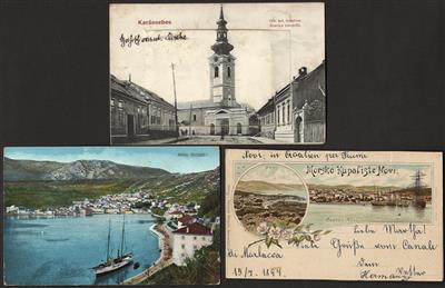 Poststück - Ungarn 1880 - ca. 1917 m. Nebengeb. (Batschka, - Známky