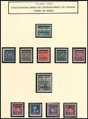 **/Poststück - Sammlung D. Bes. Böhmen &  M. auch mit Sonderbelegen, - Briefmarken und Ansichtskarten