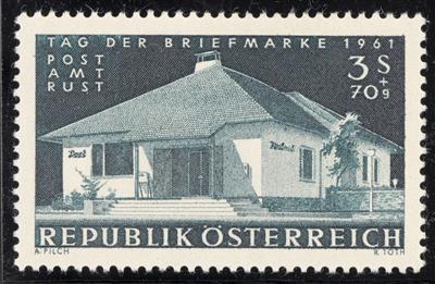 ** - Österr. Nr. 1142P (Tag der Briefmarke 1961 als Probedruck in ähnlicher, - Briefmarken und Ansichtskarten