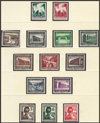 **/*/(*) - Sammlung D.Reich ca. 1935/1945, - Briefmarken und Ansichtskarten