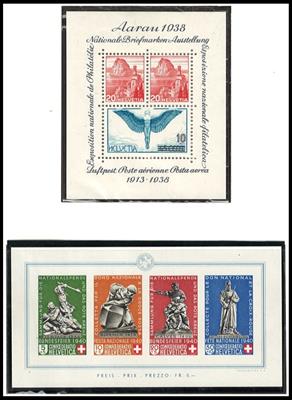 **/* - Sammlung Schweiz ca. 1921/1976, - Stamps and Postcards