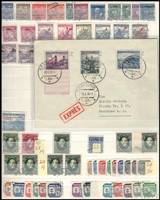**/*/gestempelt/Poststück - Sammlung Slowakei, - Briefmarken und Ansichtskarten