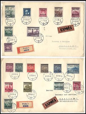 **/*/gestempelt/Poststück/Briefstück - Reichh. Sammlung Protektorat Böhmen  &  M., - Briefmarken und Ansichtskarten
