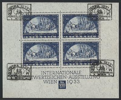 gestempelt - Österr. - WIPABLOCK (127:104) mit 4 dekorativ Plazierten Künstlerhaus - Sonderstempeln (UB "a"), - Stamps and Postcards