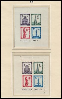**/*/gestempelt/(*) - Partie D. Nachkriegsbes. u.a. mit Franz. Zone, - Briefmarken und Ansichtskarten