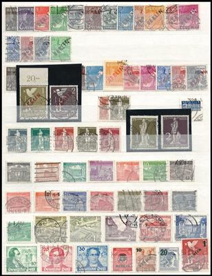 gestempelt - Sammlung Berlin 1948/1990, - Briefmarken und Ansichtskarten