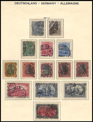 gestempelt/*/(*)/** - Sammlung D.Reich 1872/1945, - Briefmarken und Ansichtskarten